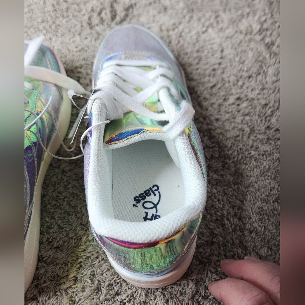 Girls' Whitney Court Iridescent Sneakers - art class 4 - Picture 3 of 11